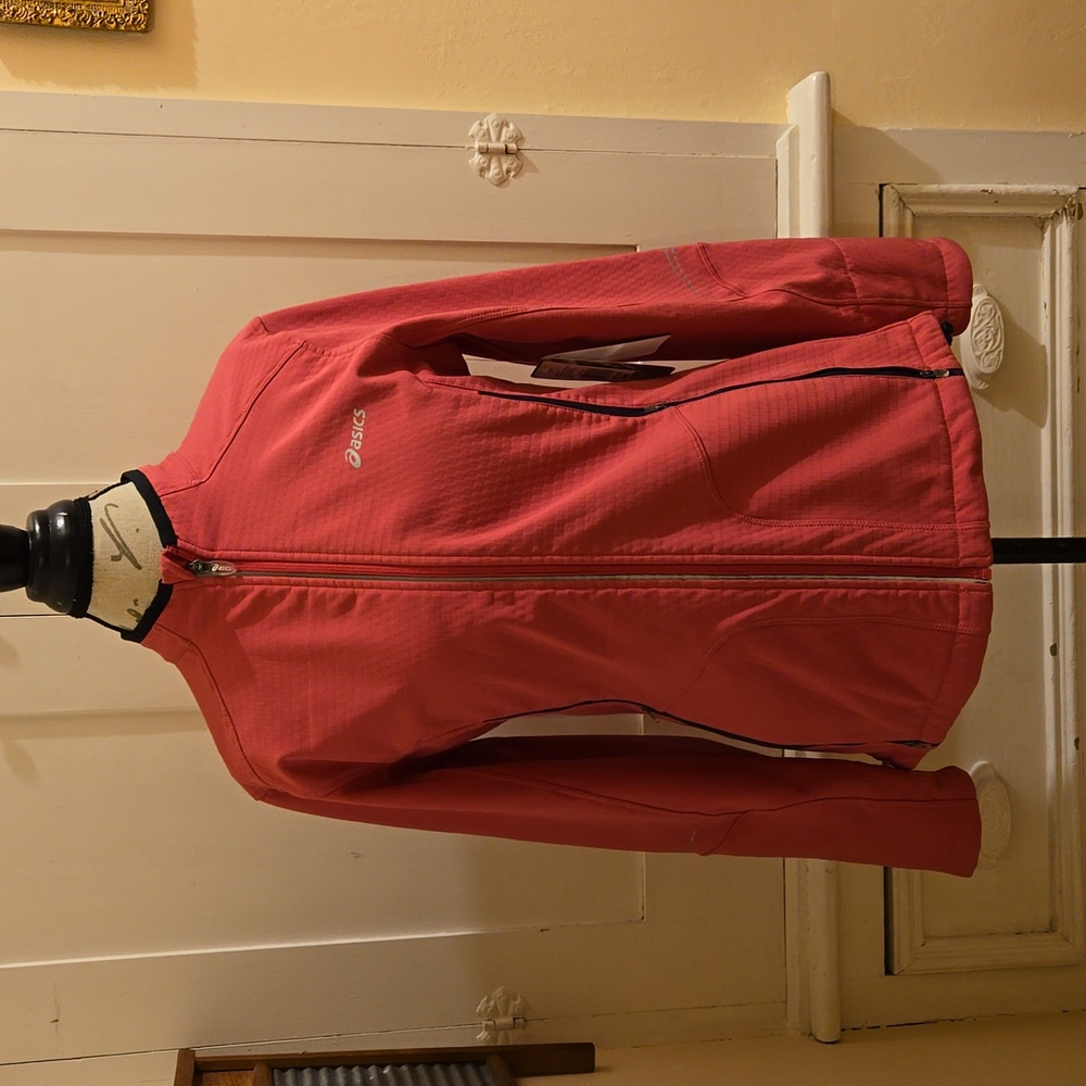NWT Asics hot pink ultra runner jacket Sz M
